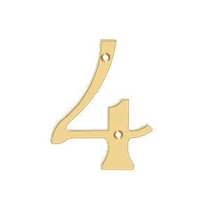 pvd polished brass numbers