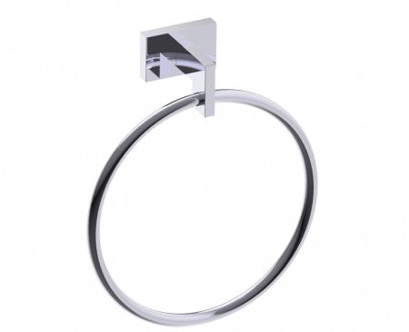 polished chrome towel ring