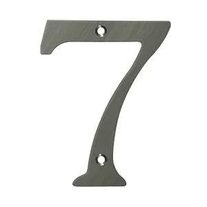 Deltana 6" Solid Brass Number 7 by Deltana