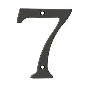Deltana 6" Solid Brass Number 7 by Deltana