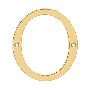 pvd polished brass numbers