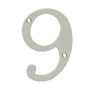 Deltana 6" Solid Brass Number 9 by Deltana