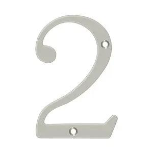 Deltana 6" Solid Brass Number 2 by Deltana