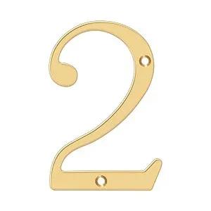 pvd polished brass numbers
