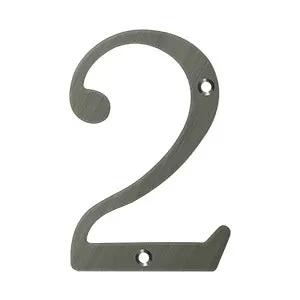 Deltana 6" Solid Brass Number 2 by Deltana
