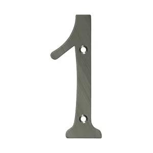 Deltana 6" Solid Brass Number 1 by Deltana