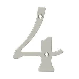 Deltana 6" Solid Brass Number 4 by Deltana