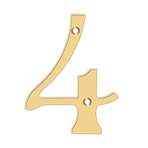 pvd polished brass numbers