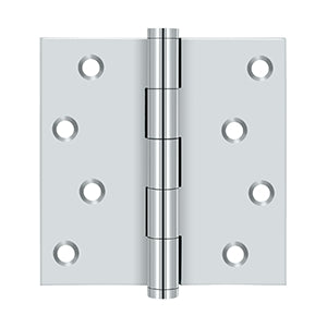 polished chrome hinges