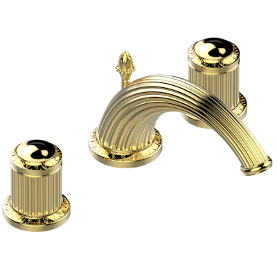 THG Paris Malmaison Metal Widespread Lavatory Set with Drain by THG Paris