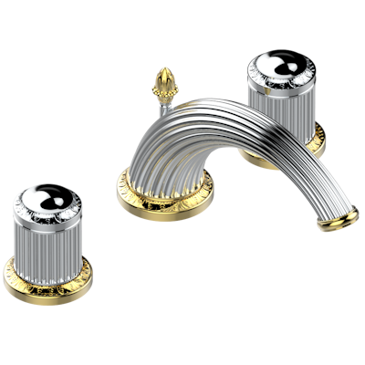 THG Paris Malmaison Metal Widespread Lavatory Set with Drain by THG Paris