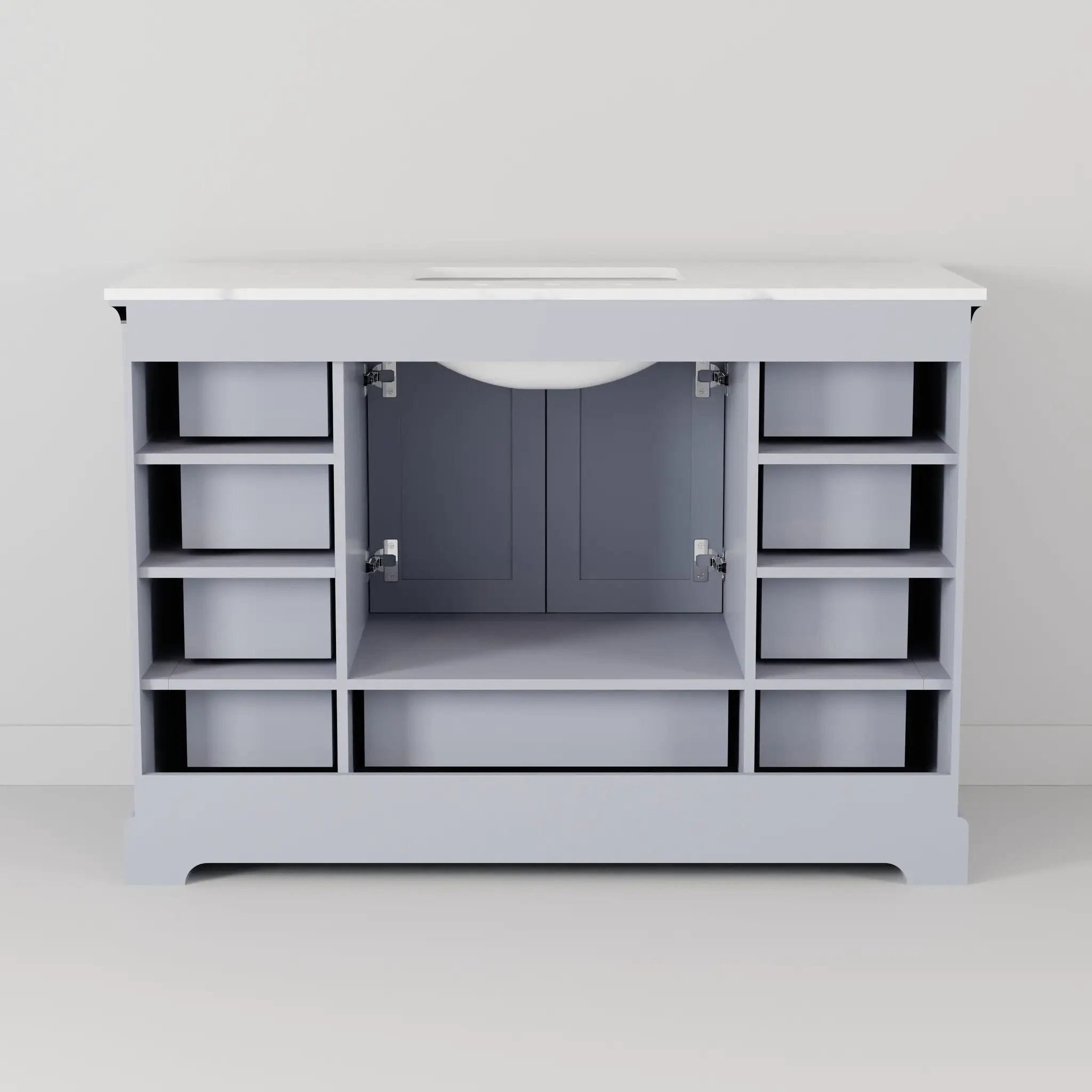 dark grey vanity