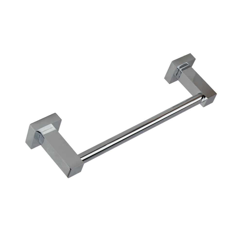 polished chrome towel bar