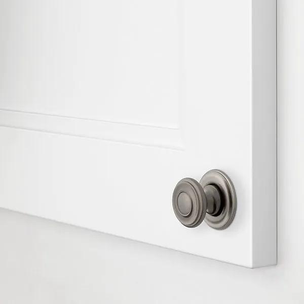 satin nickel knob