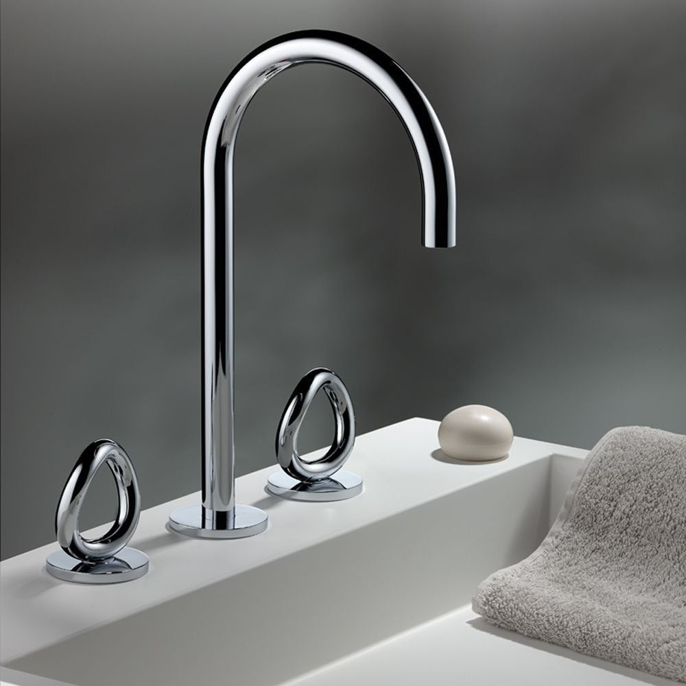 chrome polished faucet