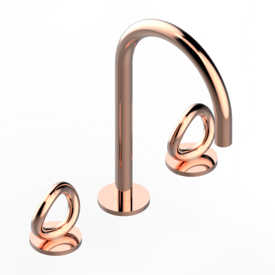 THG Paris Collection "O" Widespread Lavatory Set with Drain by THG Paris