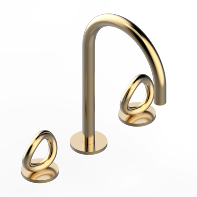 THG Paris Collection "O" Widespread Lavatory Set with Drain