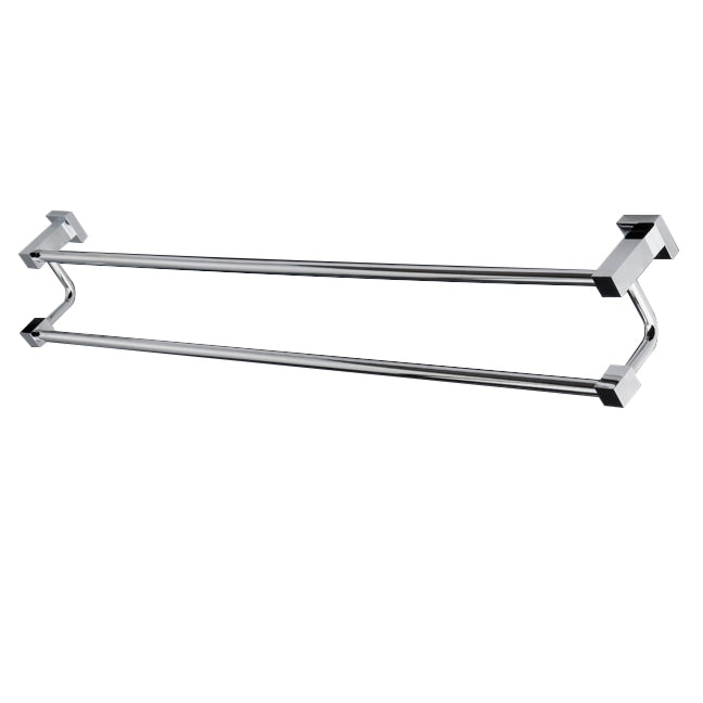 polished chrome towel bar