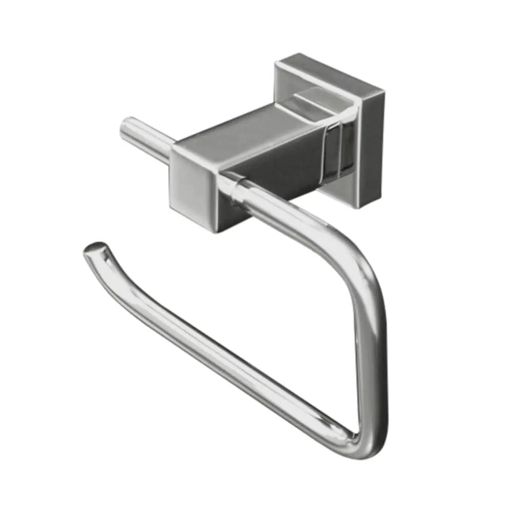 polished chrome toilet paper holder