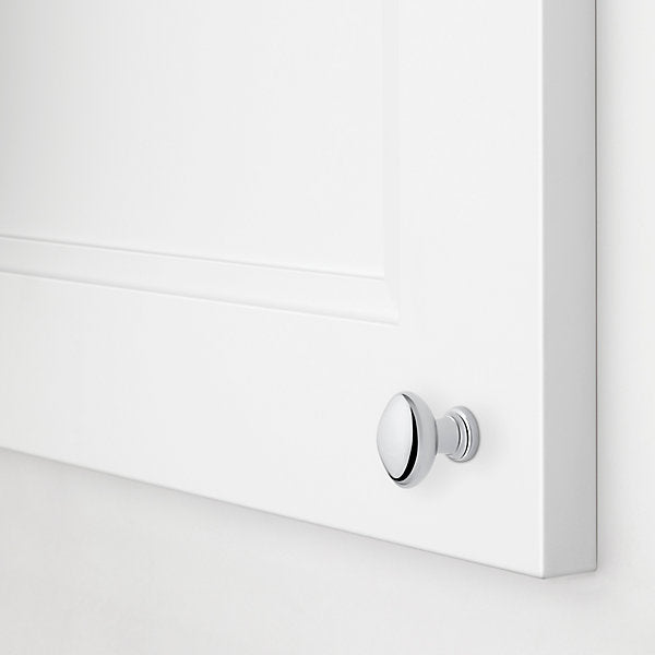 polished chrome knob