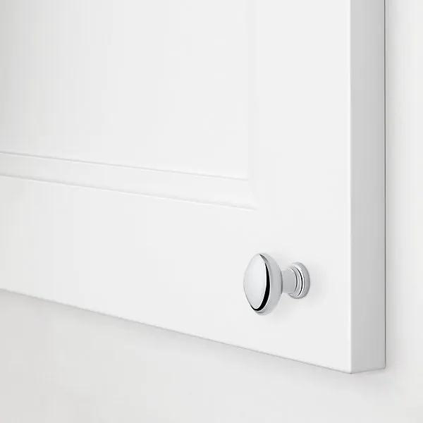 polished chrome knob