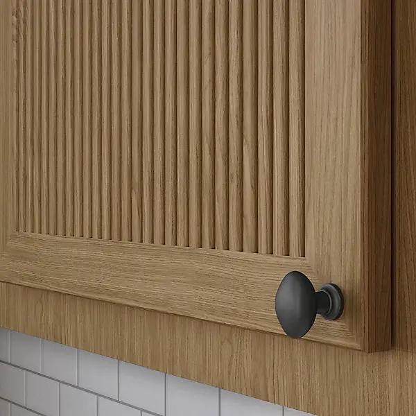 satin black knob