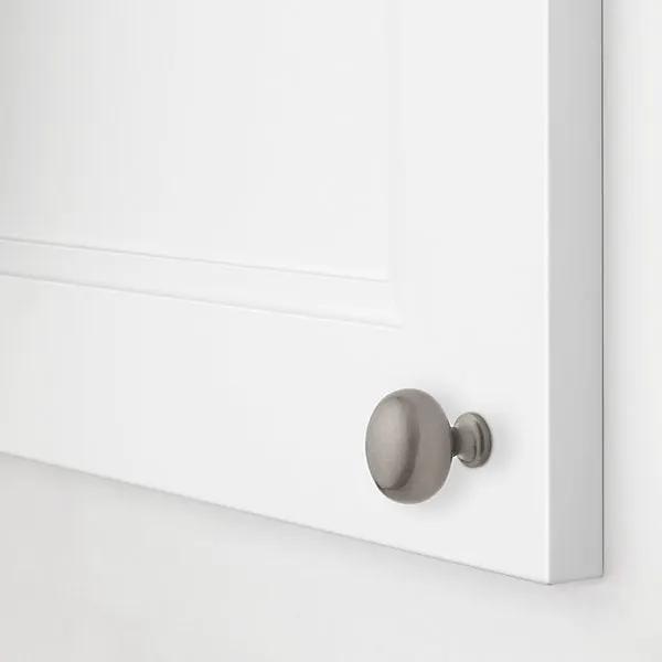 satin nickel knob