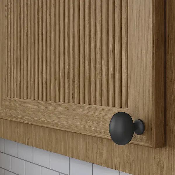 satin black knob