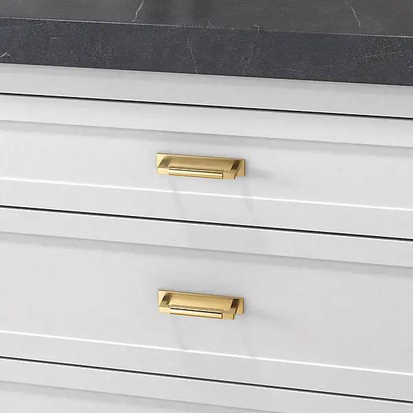 polished brass back plate