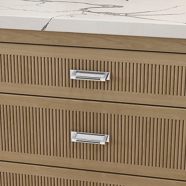 polished chrome back plate