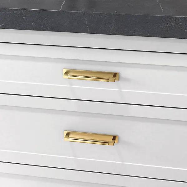 polished brass back plate