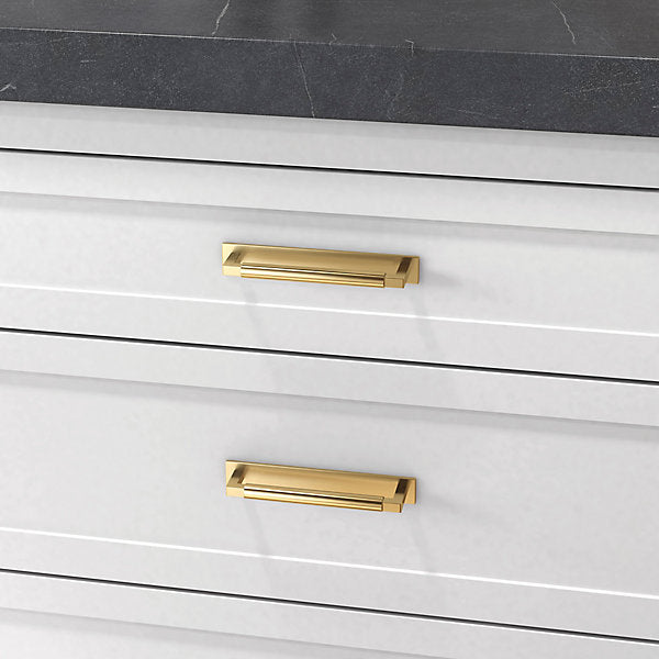 polished brass back plate