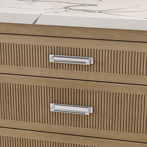 polished chrome back plate