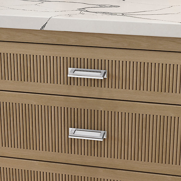 polished chrome back plate