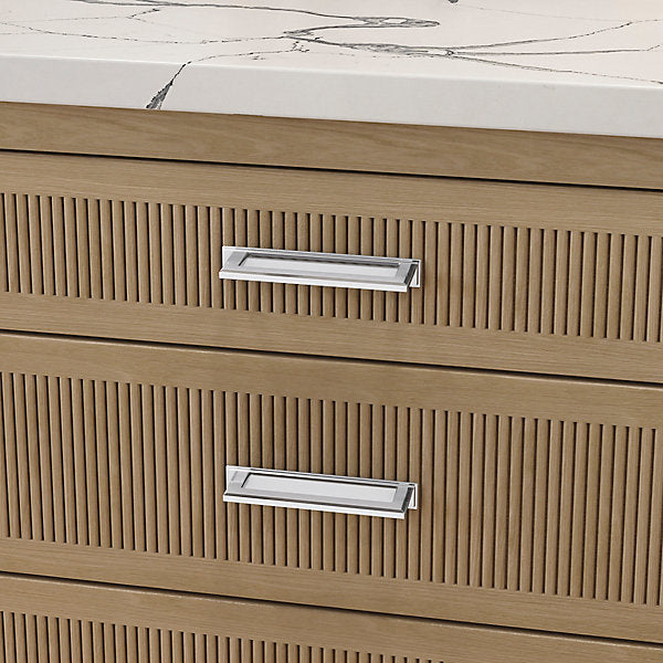 polished chrome back plate