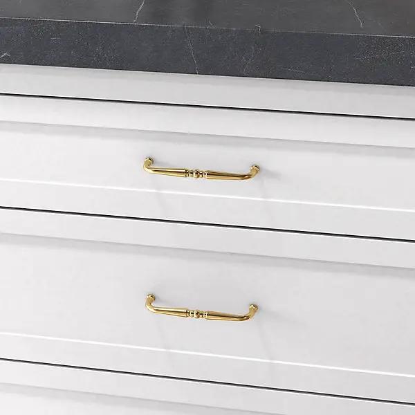 polished brass pull
