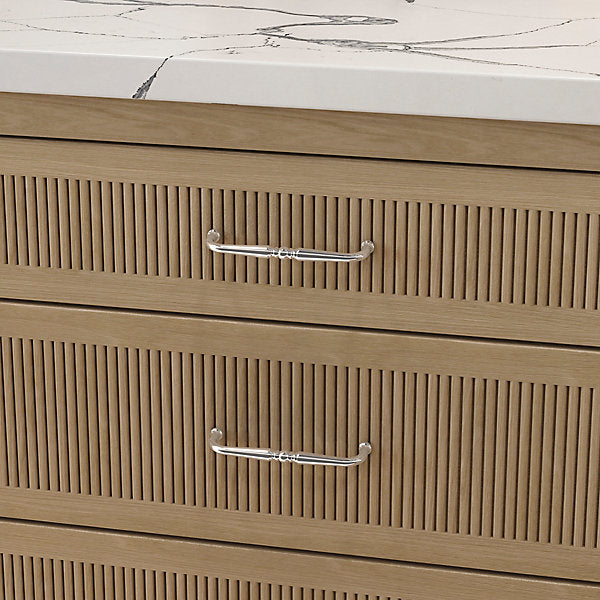 polished nickel pull