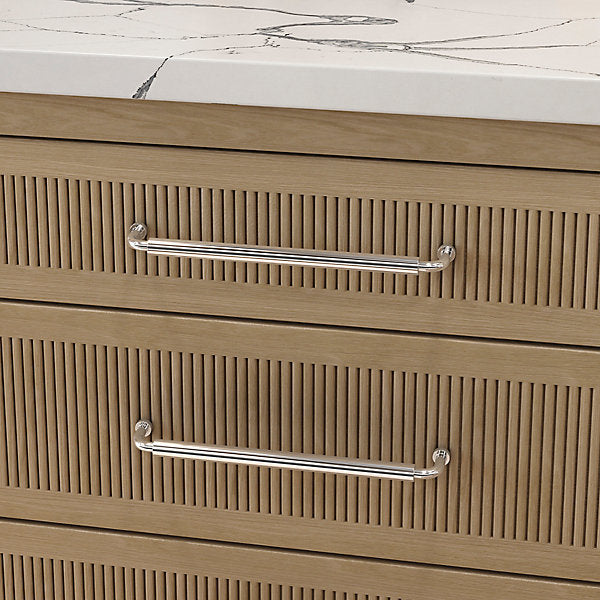 polished nickel pull