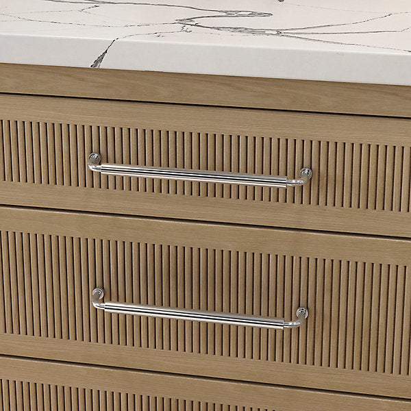 polished chrome pull