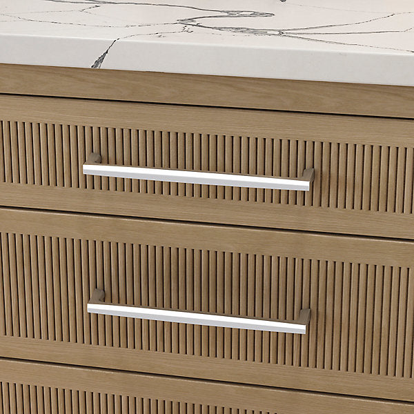 polished chrome pull