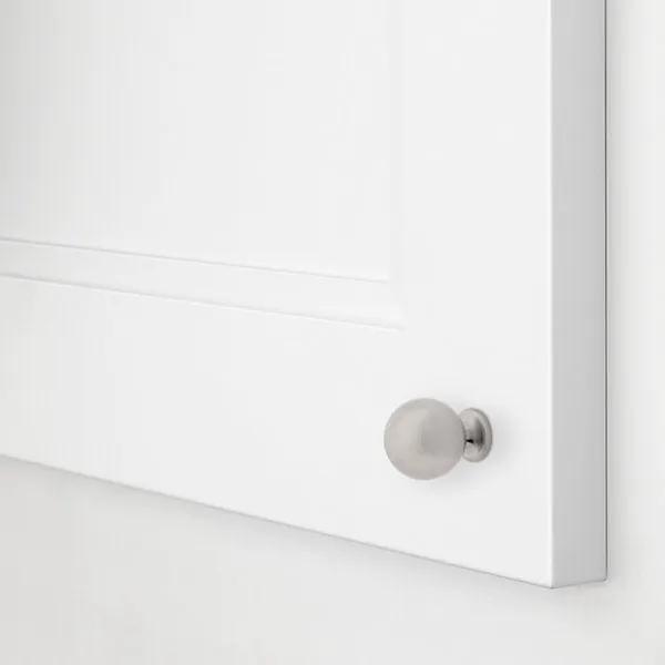 satin nickel knob