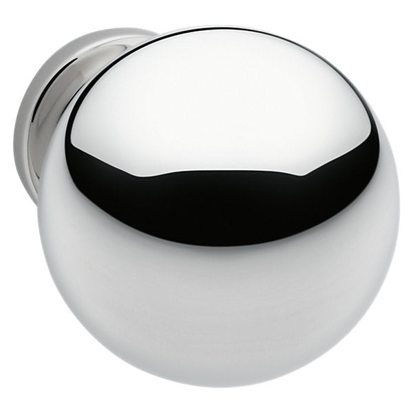polished chrome knob