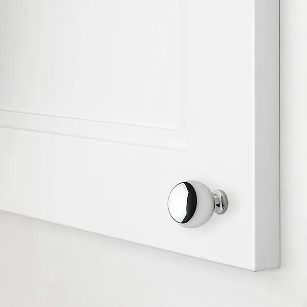 polished chrome knob