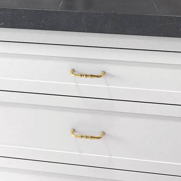 polished brass pull