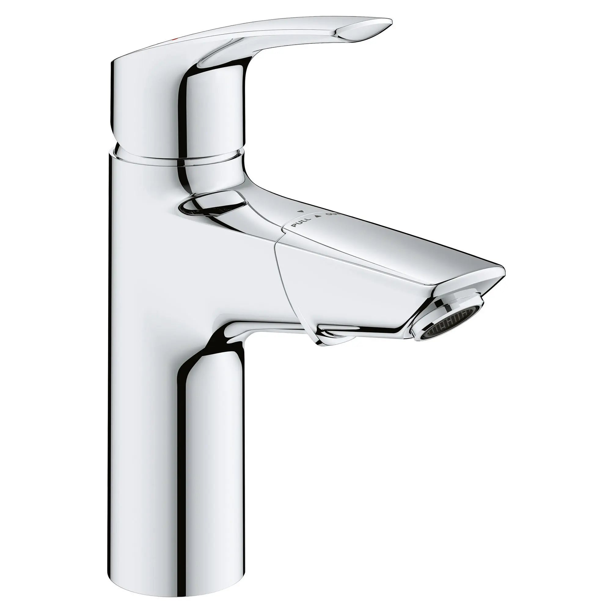 chrome bathroom faucet