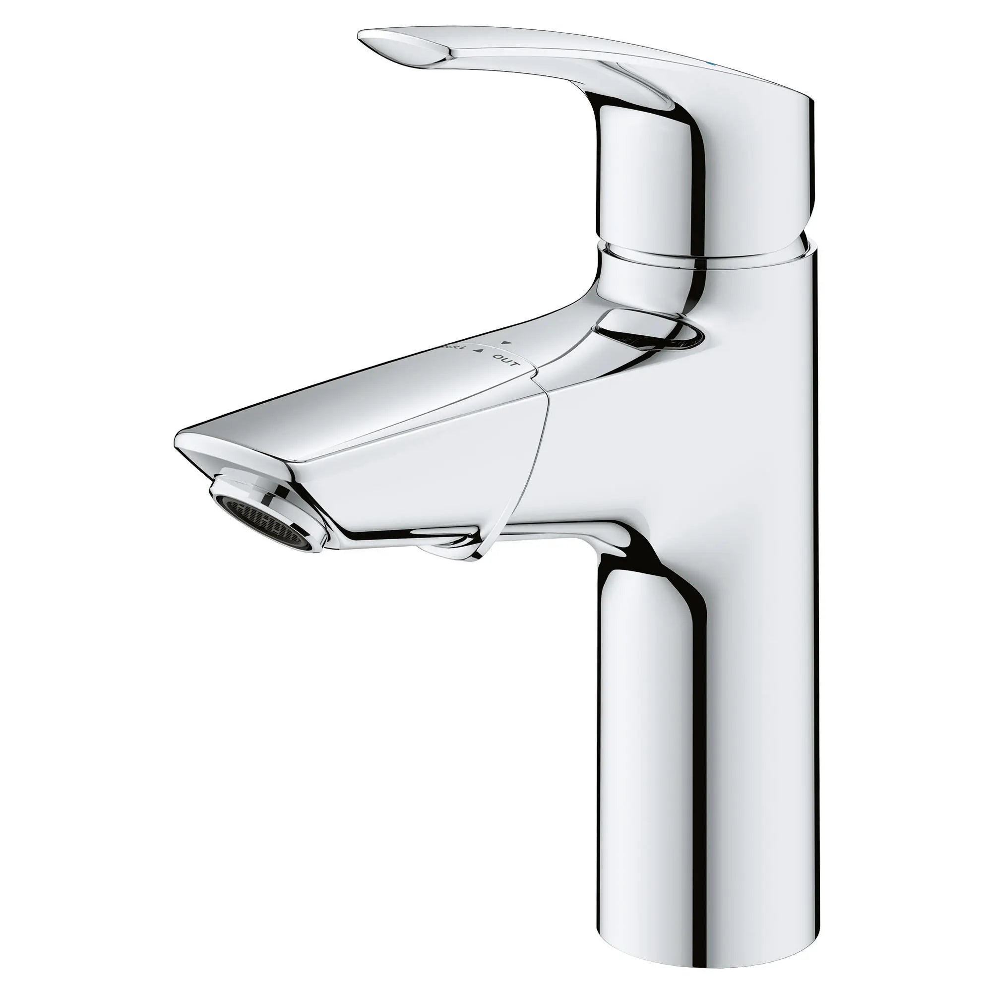 chrome bathroom faucet