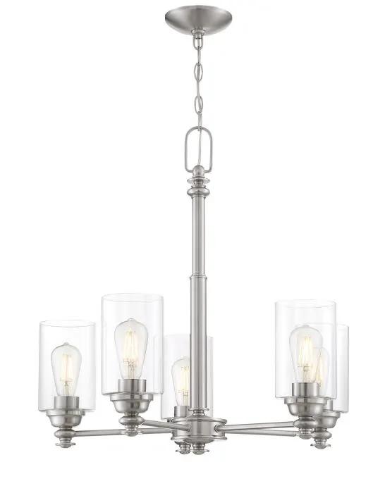 brushed polished nickel chandeliers