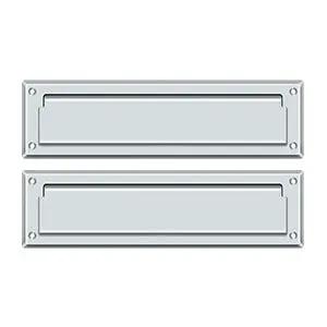 polished chrome mail slot