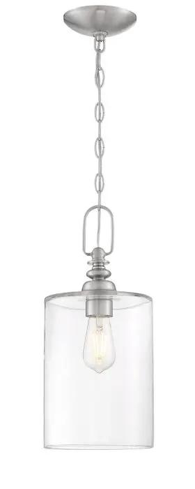 brushed polished nickel pendants
