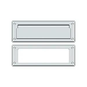 polished chrome mail slot